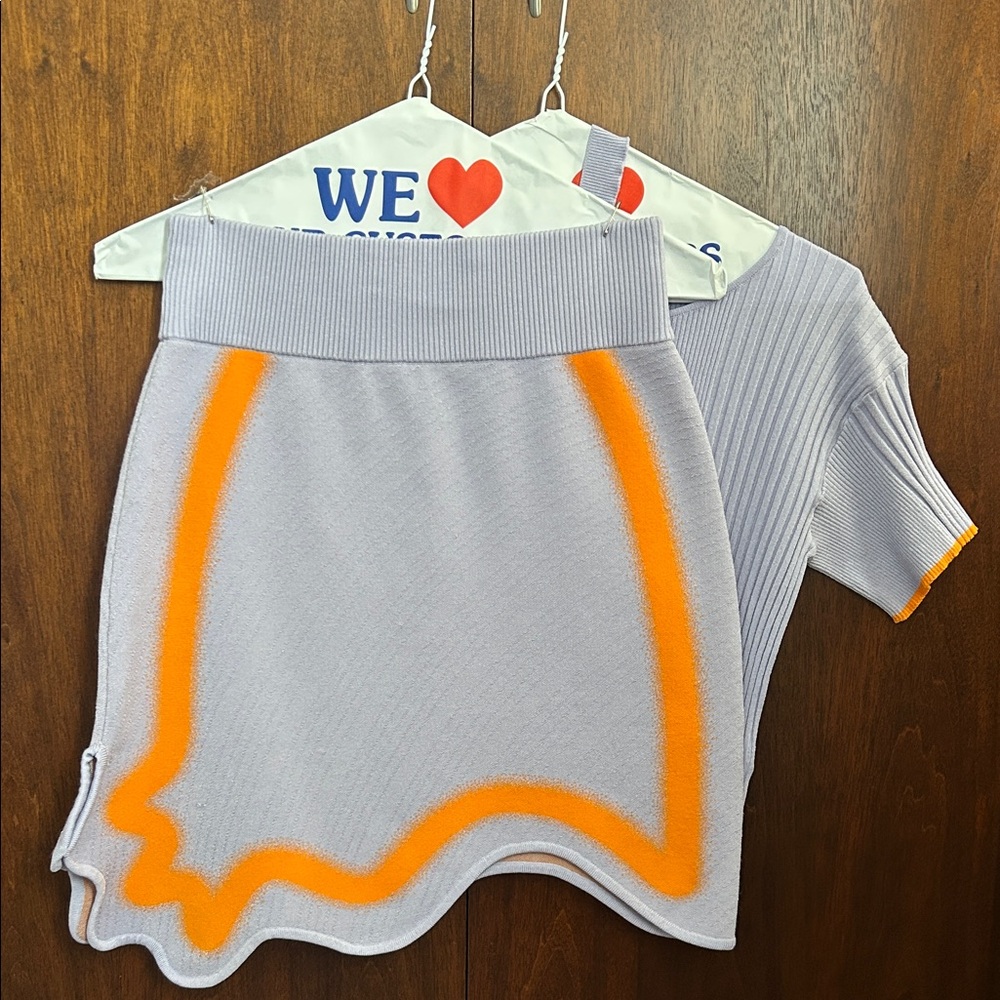 PH5 knit set with orange detail - very good condition (skirt with Top)